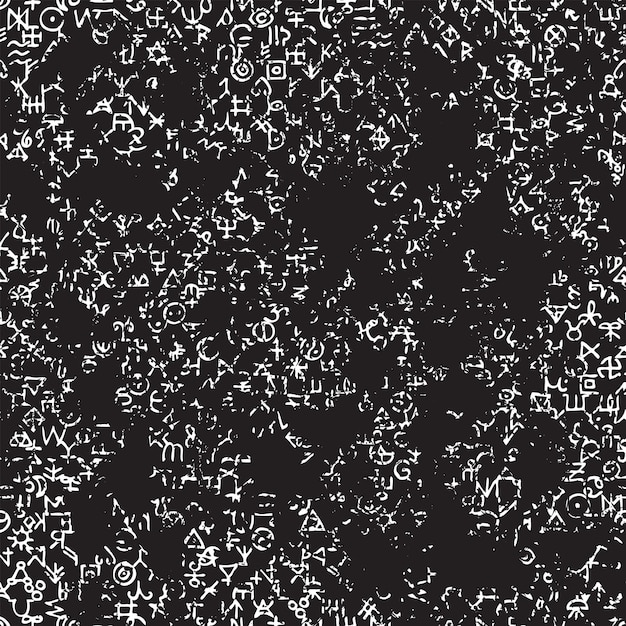 seamless pattern with occult signs