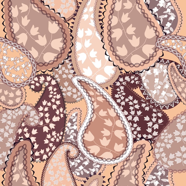 Seamless Pattern With Paisley