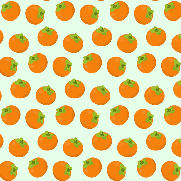 Seamless pattern with Persimmon