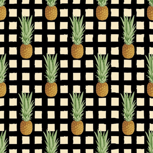 seamless pattern with pineapple