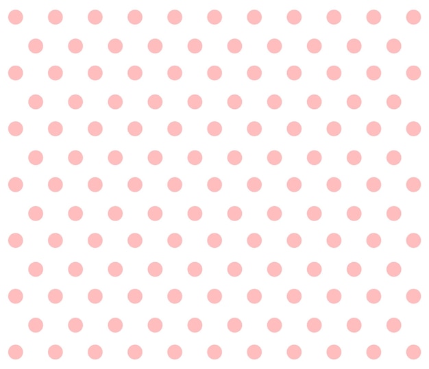 Seamless pattern with pink dots, vector illustration