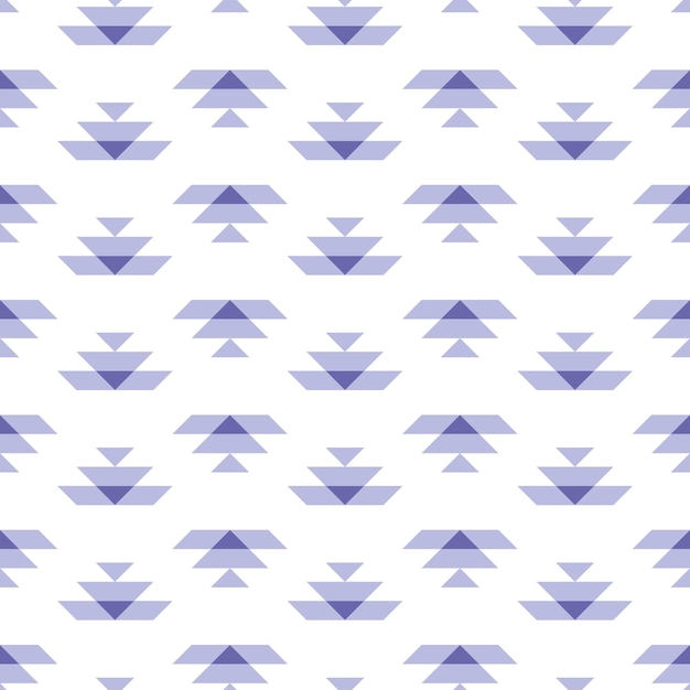 Seamless pattern with purple aztec design