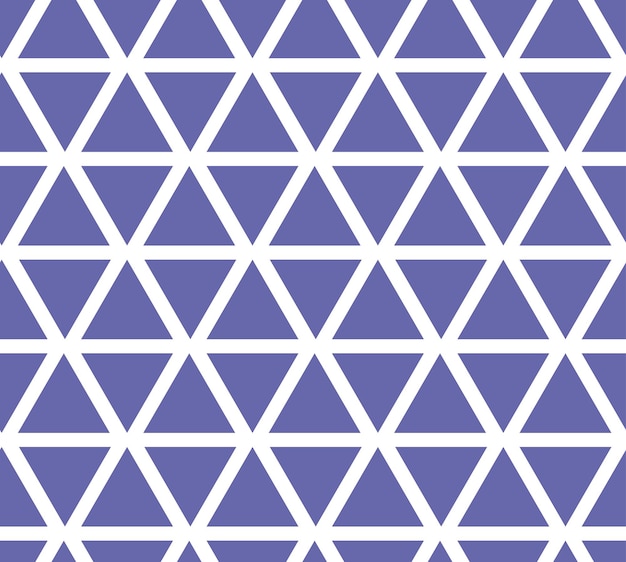 Seamless pattern with purple triangle, vector design, very peri color trend 2022