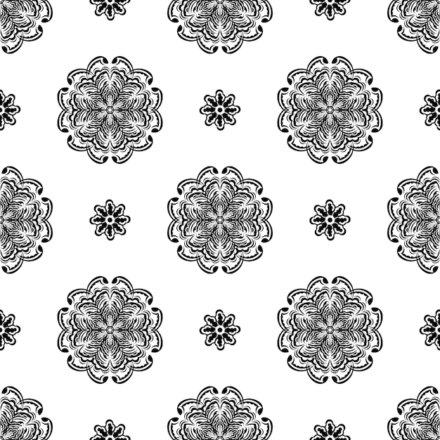 Seamless pattern with retro ornament antique style Good for garments textiles backgrounds and prints