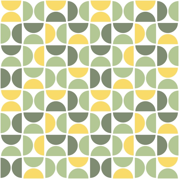 Seamless pattern with semicircles