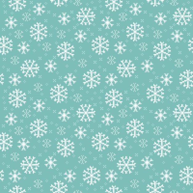 Seamless pattern with snowflakes in  for Christmas and winter