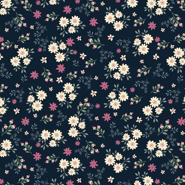 Seamless pattern with Spring Flower