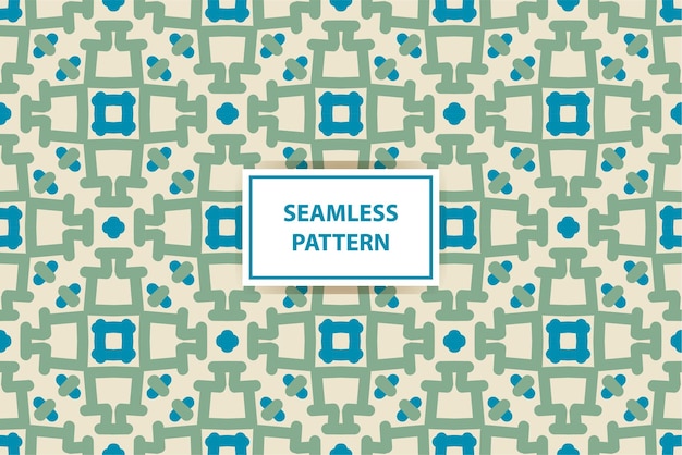 A seamless pattern with a square frame