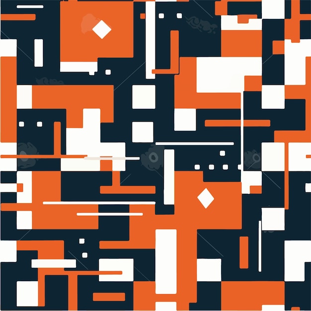 A seamless pattern with squares and rectangles