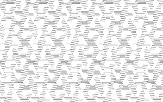 seamless pattern with symmetric geometric lines