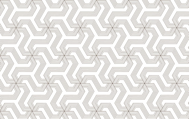 seamless pattern with symmetric geometric lines