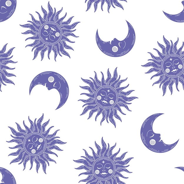 Seamless pattern with very peri celestial design.