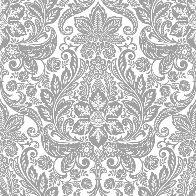 Vector seamless pattern with vintage repeat design