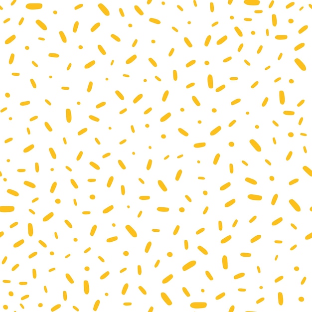 Seamless pattern with yellow cake sprinkles background.