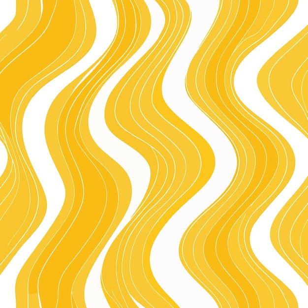 Vector a seamless pattern of yellow and white wavy lines