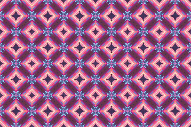 A seamless patterngeometric tribalgeometric batik ikataztec styleethnic boho seamless pattern