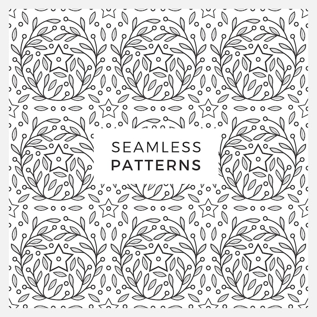 Seamless patterns logo abstract geometric graphic design simple