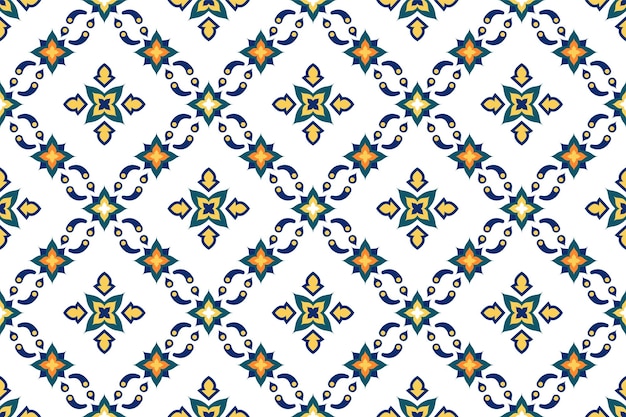 Seamless Portuguese pattern Designed for fabriccarpetclothingbackgroundwallpaperwrapping