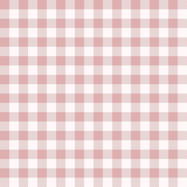 Seamless Repeating Pink And White Buffalo Plaid Pattern