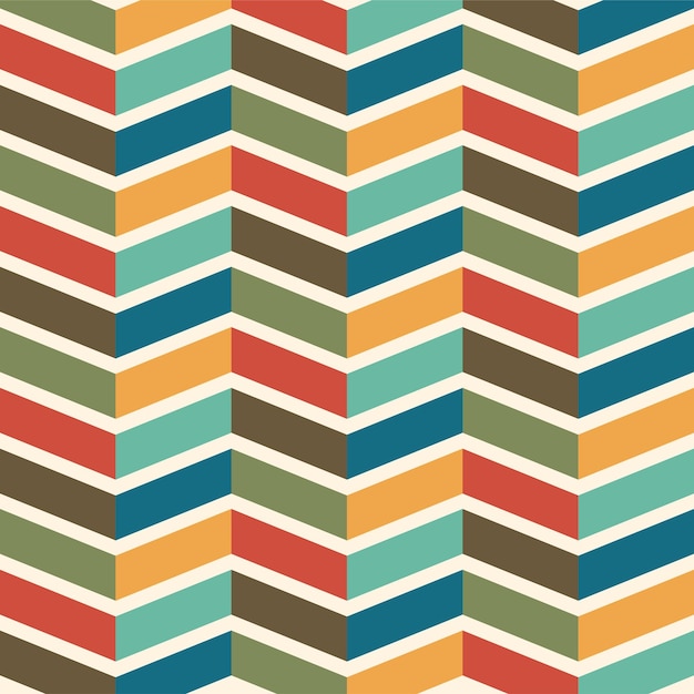 Seamless retro pattern colorful geometric background