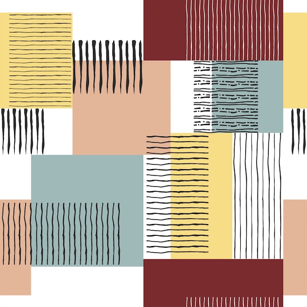 Seamless retro striped pattern