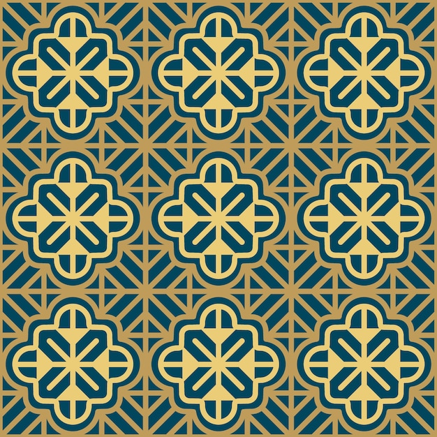 Seamless retro traditional art textile pattern 