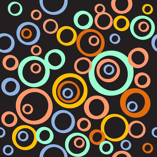 Seamless round pattern Abstract circle background