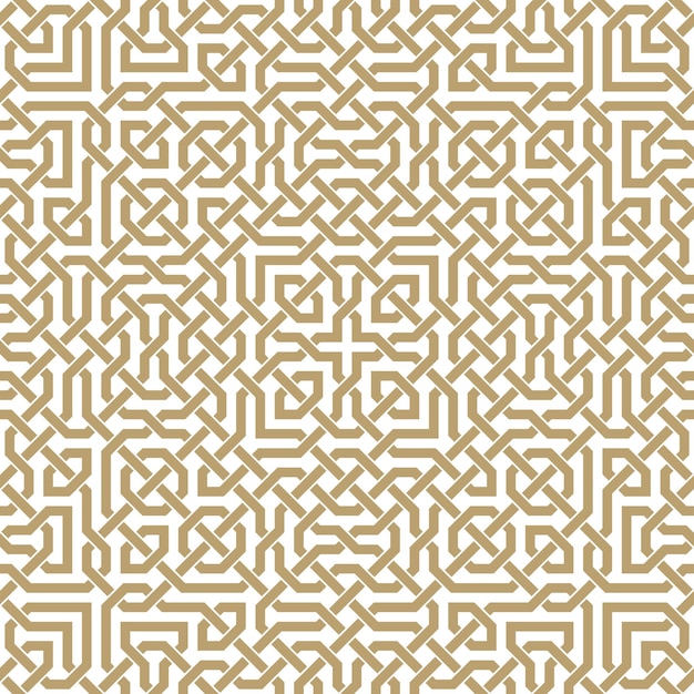 Seamless square pattern in authentic arabian style