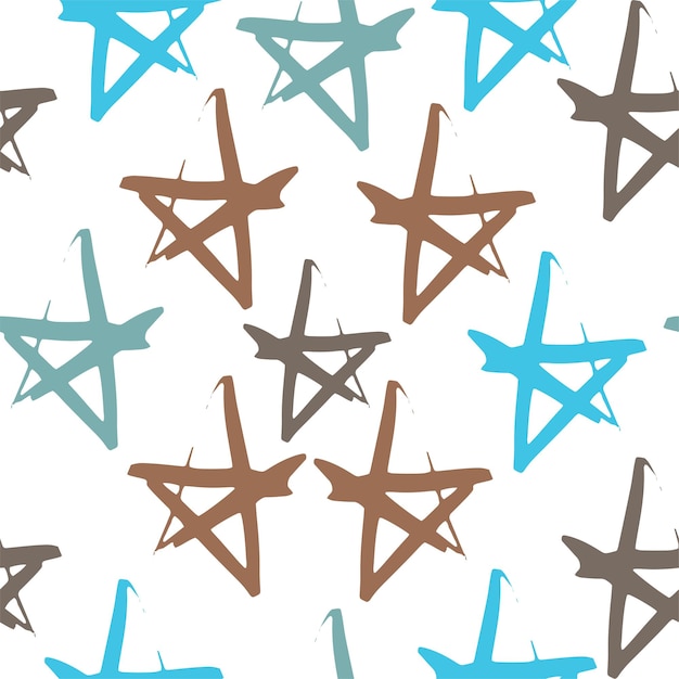 Seamless stars pattern