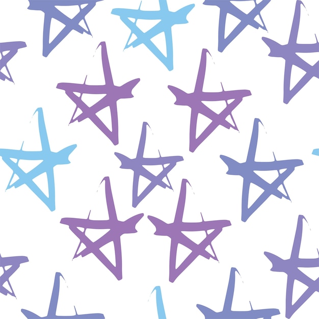 Seamless stars pattern