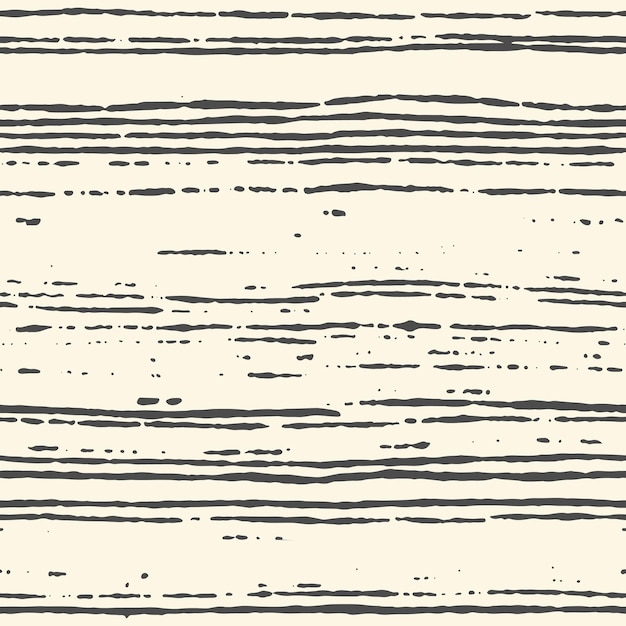 Seamless striped pattern hand painted with ink brush. Tileable grungy texture for endless wallpapers. Vector illustration