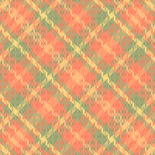 Seamless tartan plaid pattern with texture and pastel color