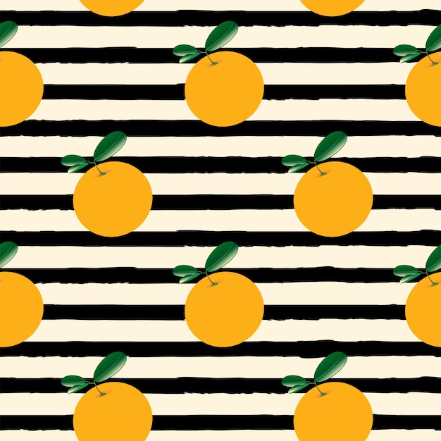 seamless texture with oranges