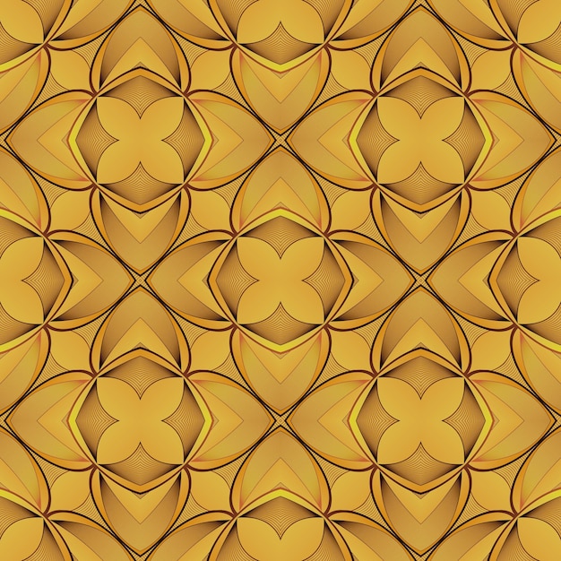 Seamless textured abstract background in yellow gold combined with brown