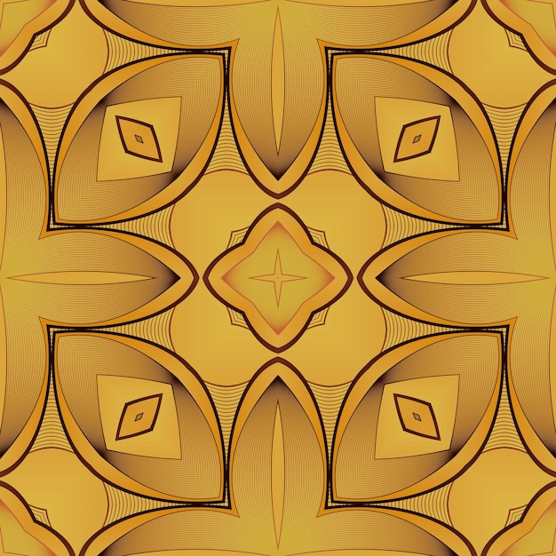 Seamless textured abstract background in yellow gold combined with brown