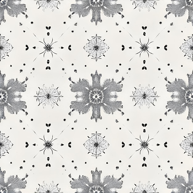 Seamless tile pattern of grunge textures on a soft gray background