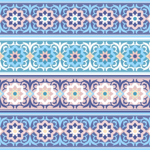  seamless Traditional Muslim floral ornament