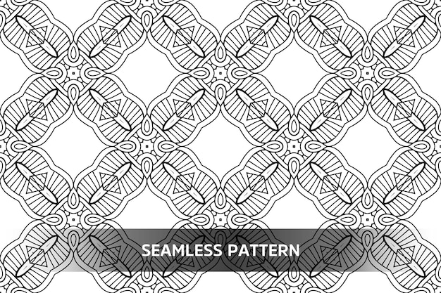 Seamless tribal texture geometric design hand draw