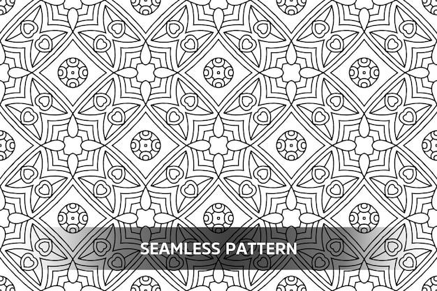 Seamless tribal texture geometric design hand draw