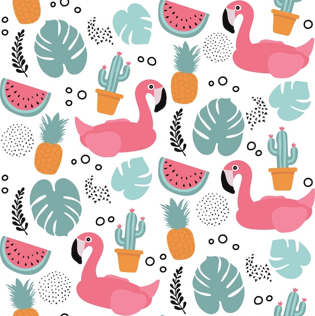 Seamless tropical pattern