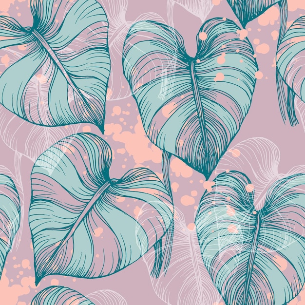 Seamless tropical pattern