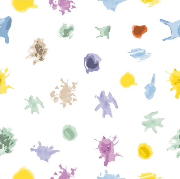 Seamless Vector Childish Pastel color Splash or splat for background backdrop Cover wrapping paper or other