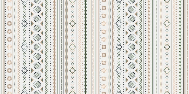 Seamless vector geometric pattern Tribal vintage ethnic drawing Wallpaper fabric design fabric paper