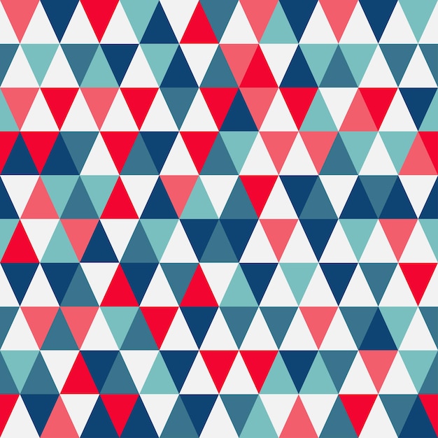 Seamless vector pattern of from colored triangles Stylish background Trend colors