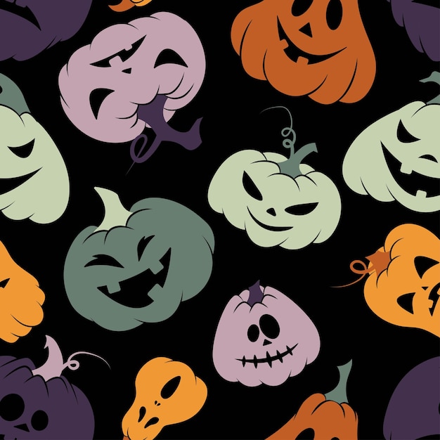 Seamless vector pattern for Halloween design. Vector illustration