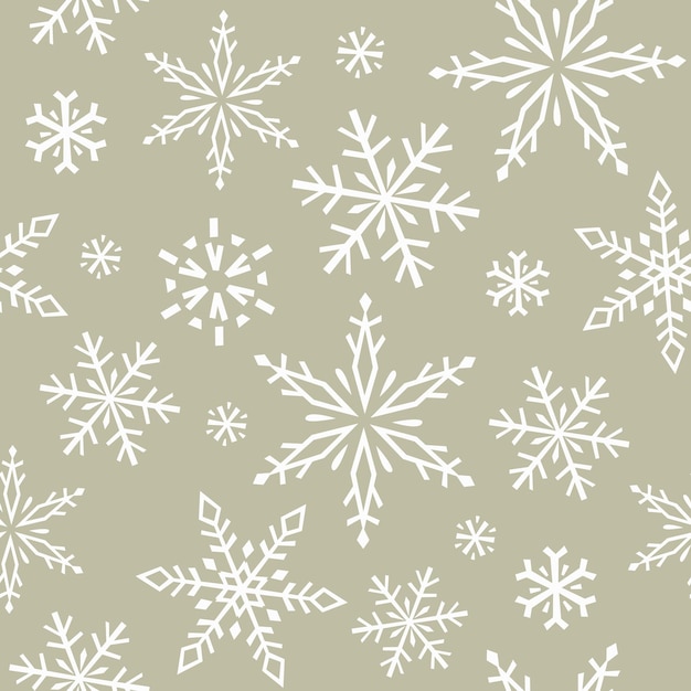 Seamless vector pattern with snowflakes For fabrics wrapping paper wallpapers