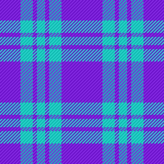 Seamless vector texture Textile check background Plaid pattern fabric tartan