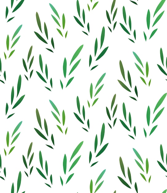 Seamless vector texture with little green leaves for your creativity