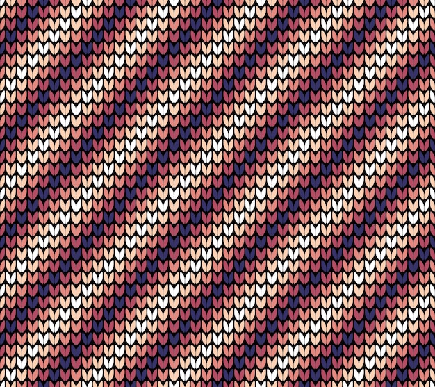 Seamless violet diagonal knitting pattern