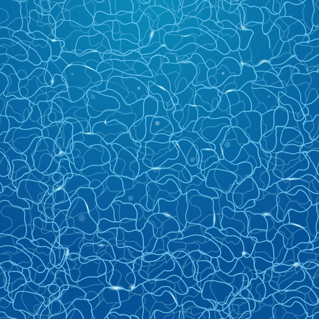 Seamless water texture. Ripples in the water. The surface of the water. Reflection in water.